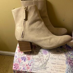 Old Navy Light Tan Ankle Booties